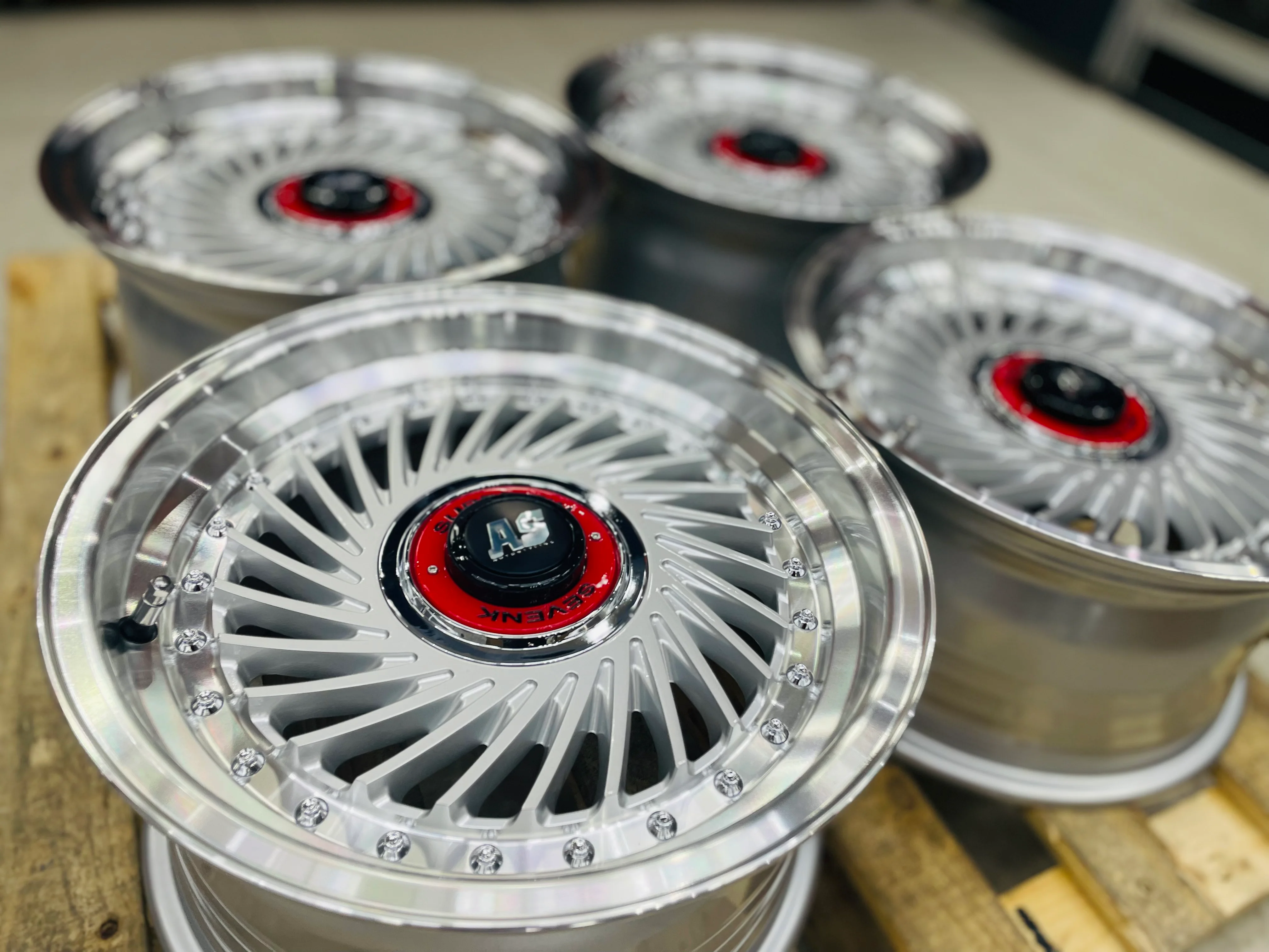 15” AS- SUPERFIN SILVER 4/100 4/108 wheels - Image 3