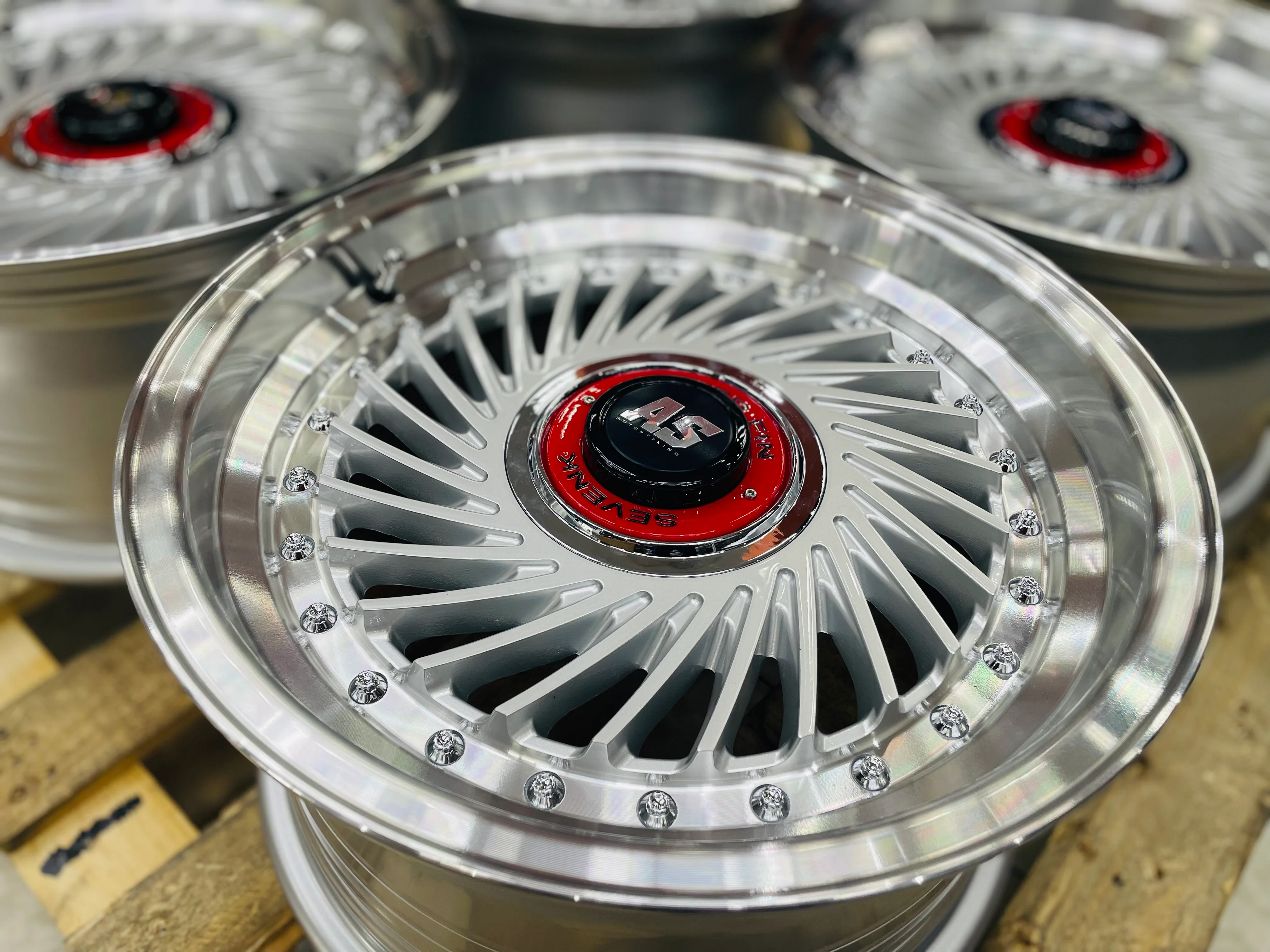 15” AS- SUPERFIN SILVER 4/100 4/108 wheels - Image 4