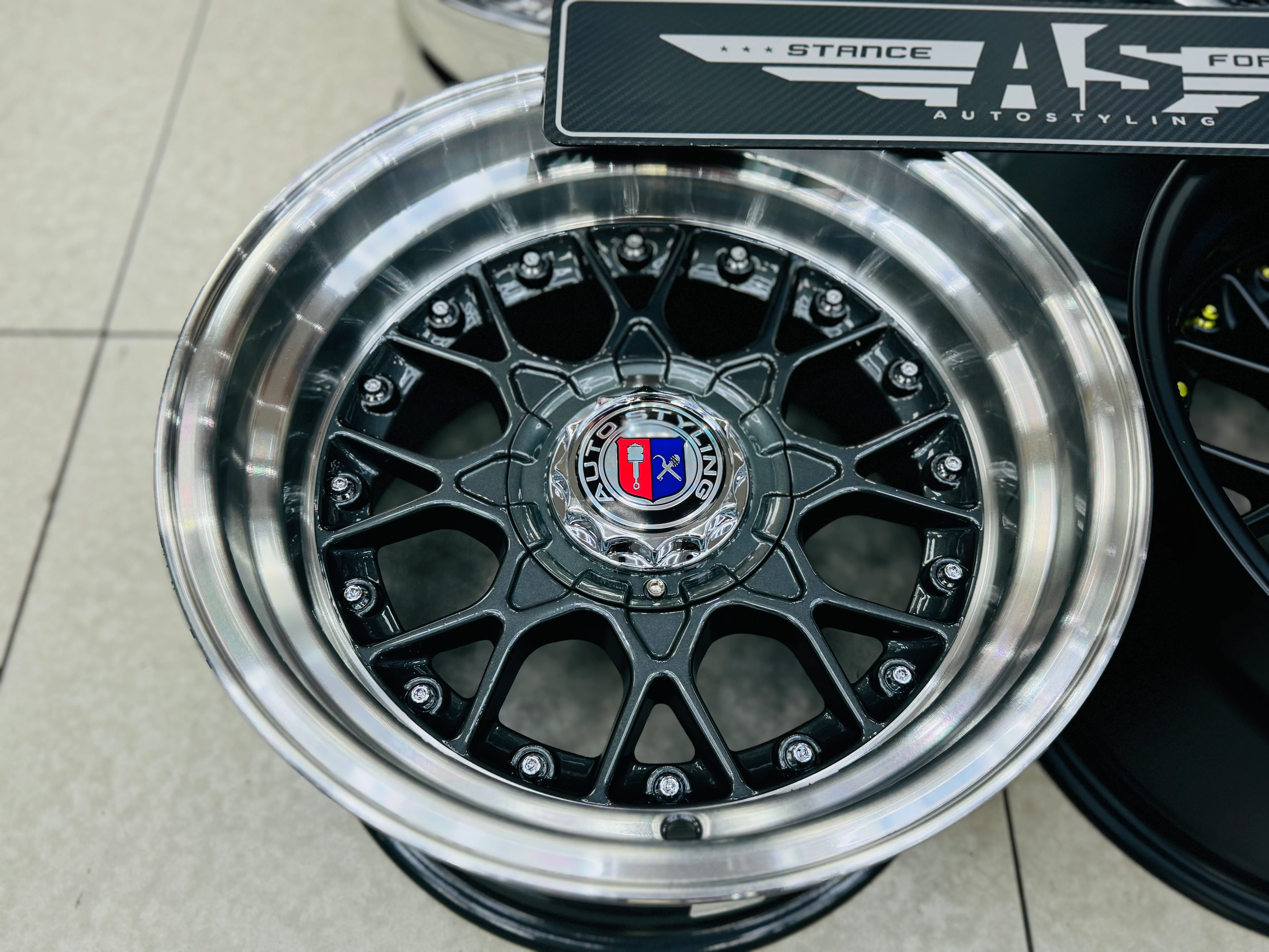 15'' AS- RC2 FULL MATT BLACK  4/100 4/114 - Image 15