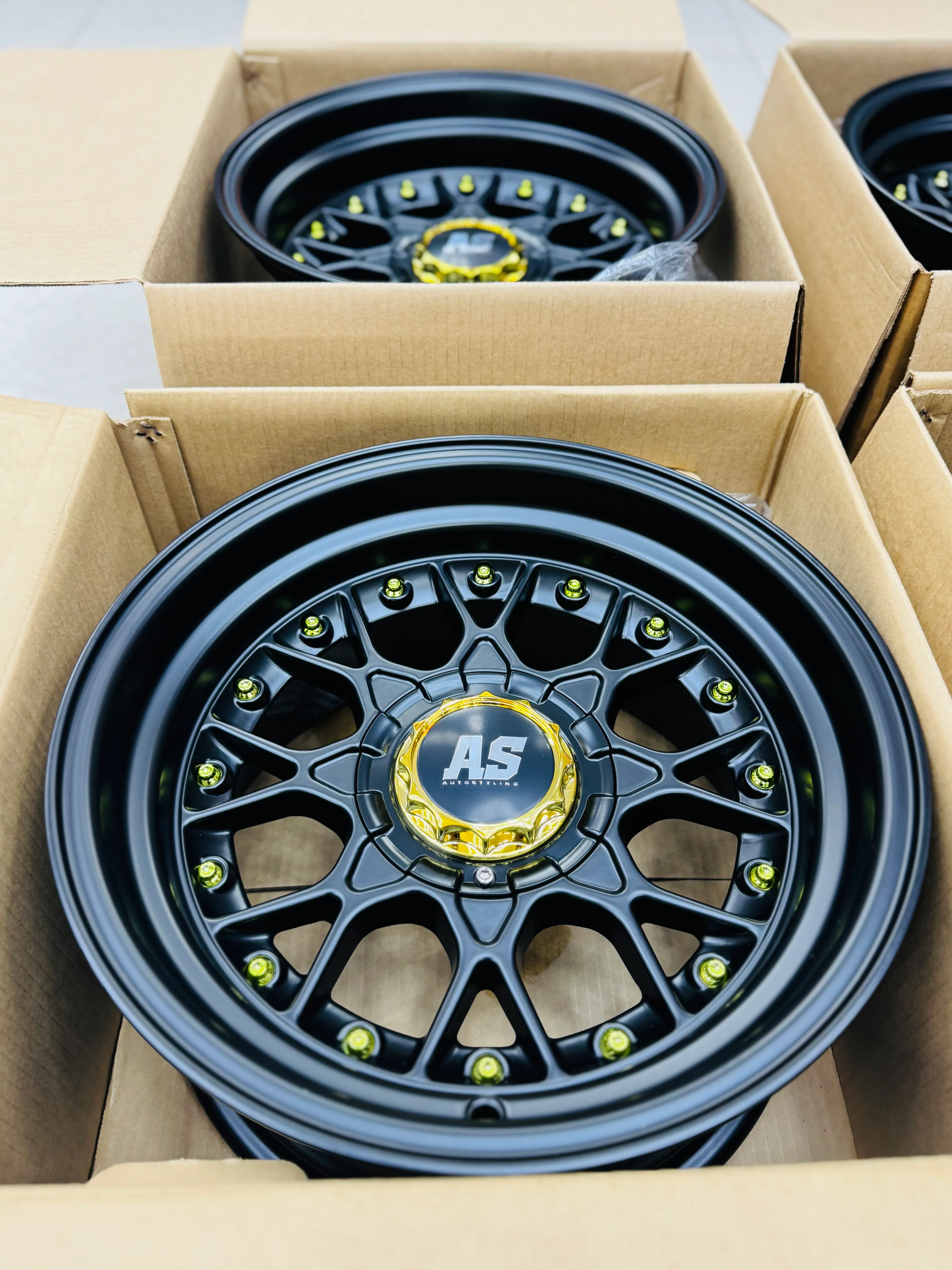 15'' AS- RC2 FULL MATT BLACK  4/100 4/114 - Image 3