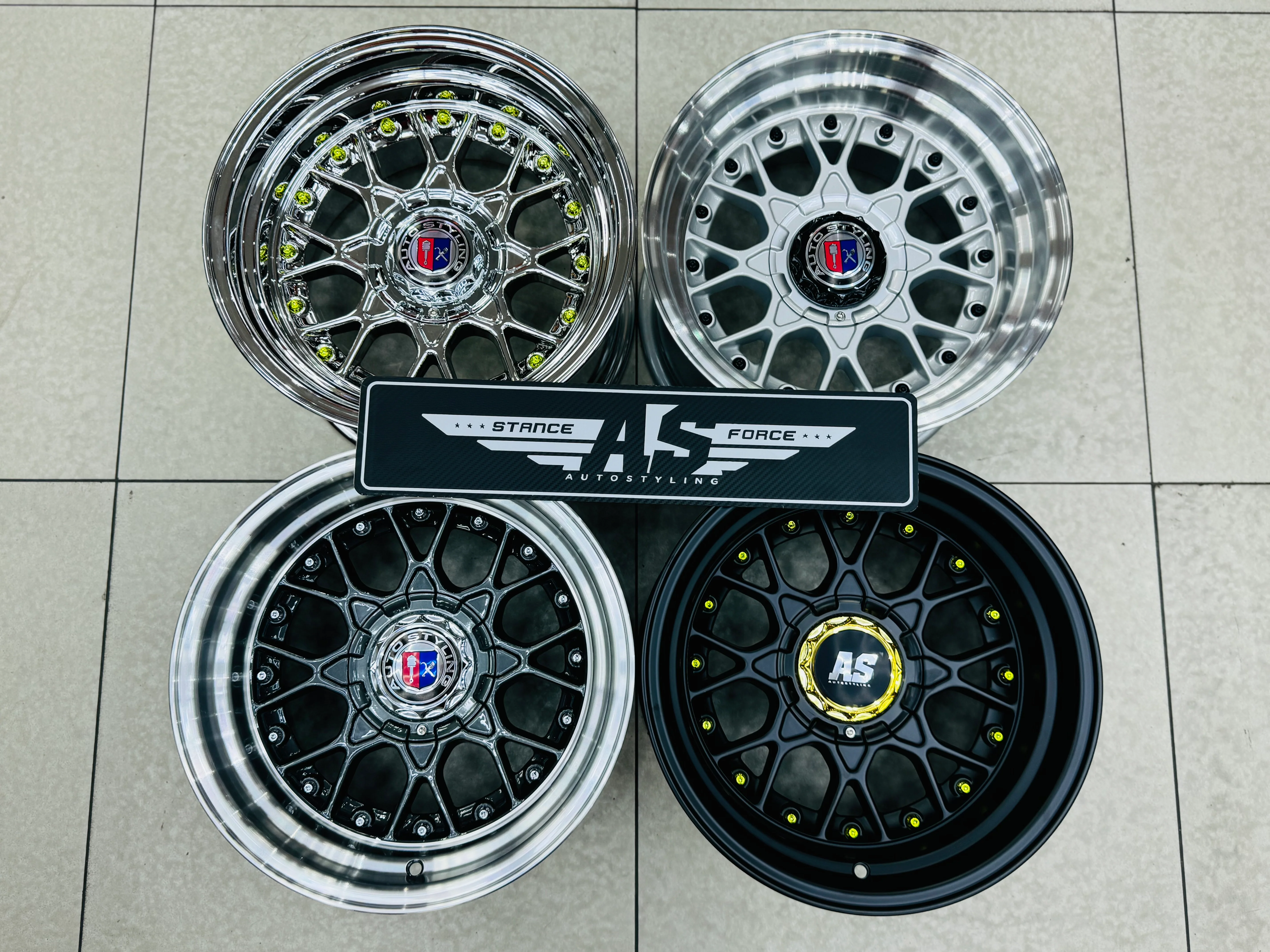 15'' AS- RC2 FULL MATT BLACK  4/100 4/114 - Image 7