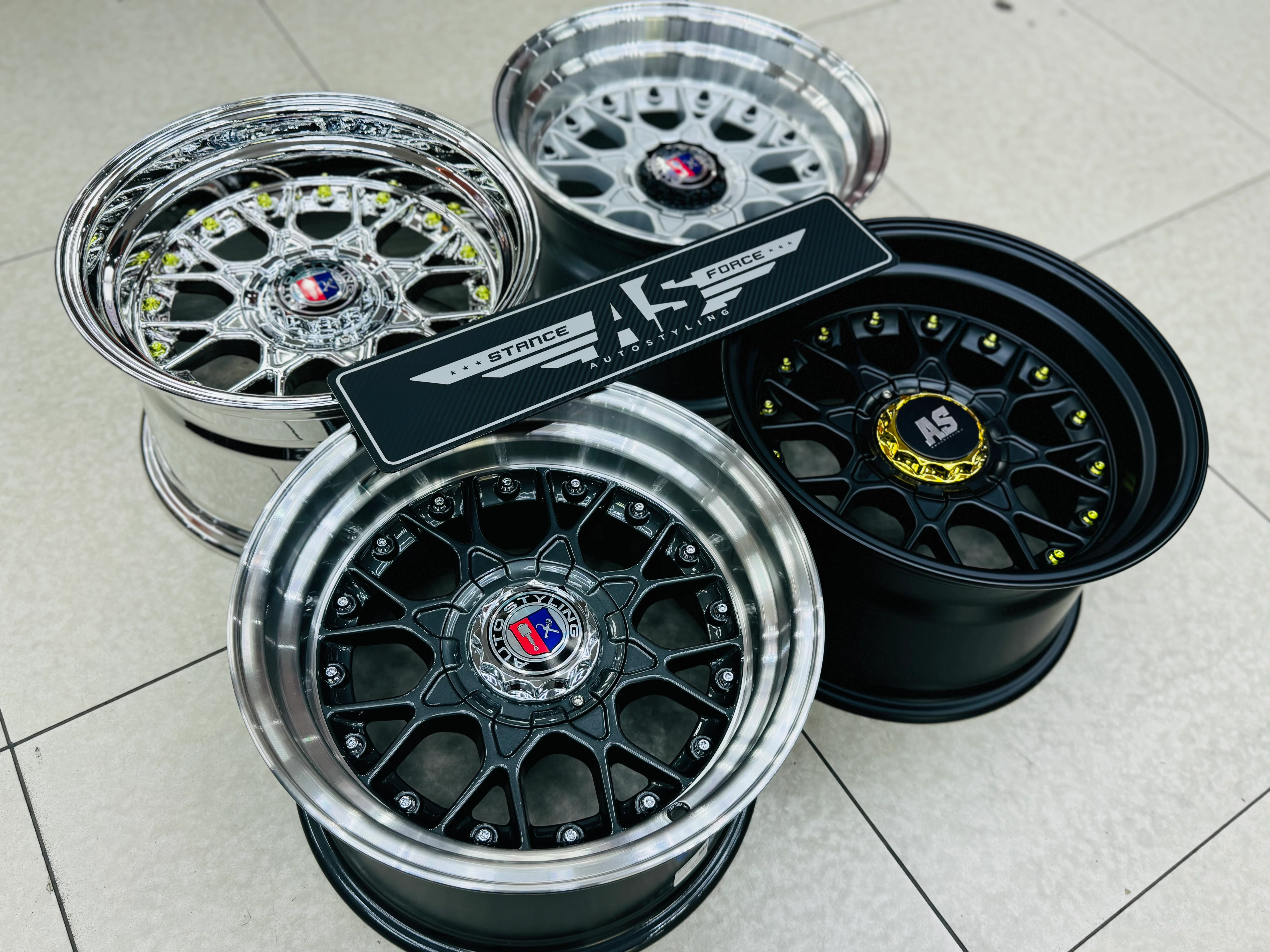 15'' AS- RC2 FULL MATT BLACK  4/100 4/114 - Image 9