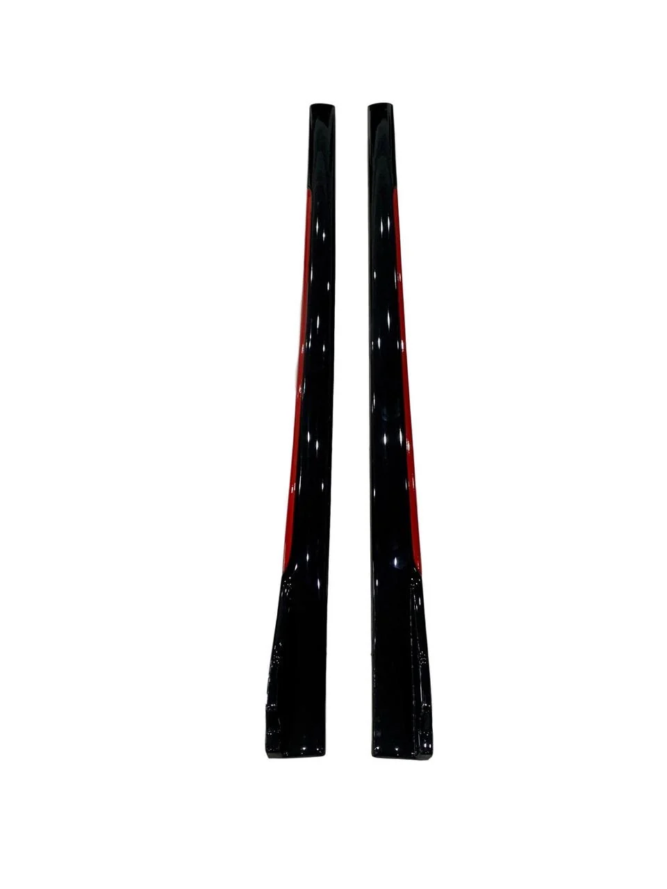 UNIVERSAL GLOSS BLACK/RED SIDE SKIRT EXTENSIONS TYPE B - Image 9