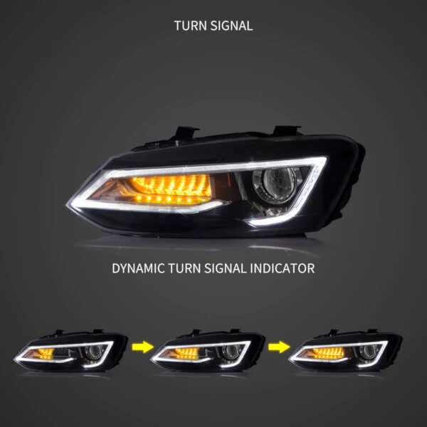 VLAND VW POLO 6 TUBE LED HEADLIGHT - Image 15